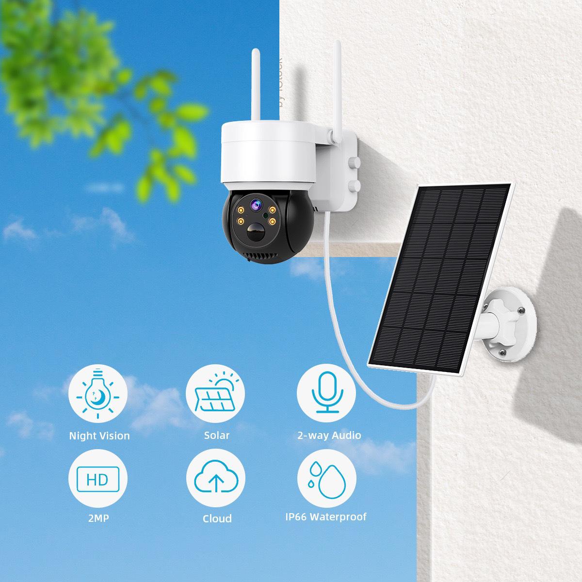 

Xionmai iCSee 4MP HD Solar PTZ Wireless Camera