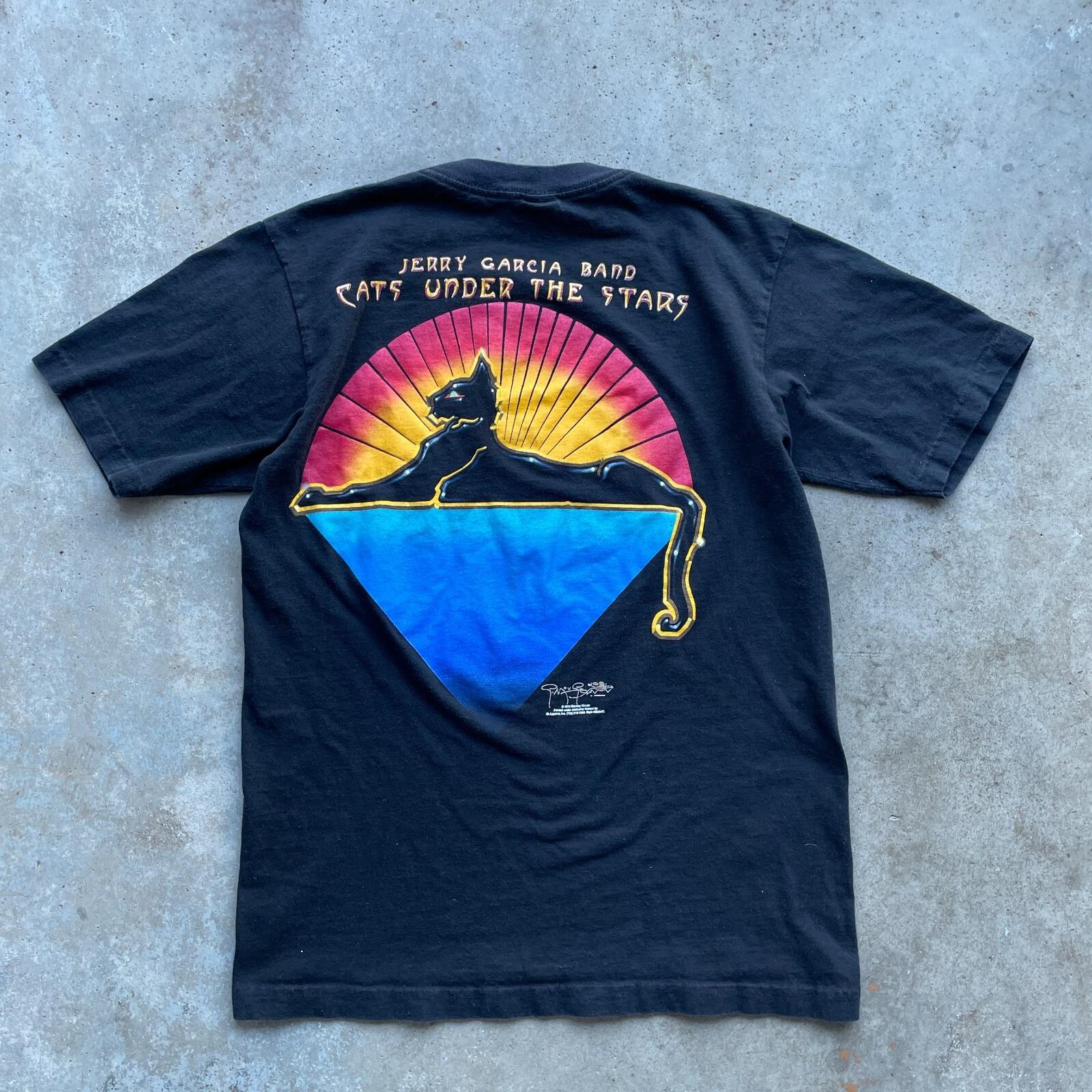 Vtg Stanly Mouse Cats Under The Stars Jerry Garcia Band T-Shirt Size Medium Unisex T-Shirt XXXL