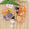 10mm New Halloween Straw Cap Silicone Reusable Straw Tips Cover Splash-proof Straws Accessories Straw Stoppers