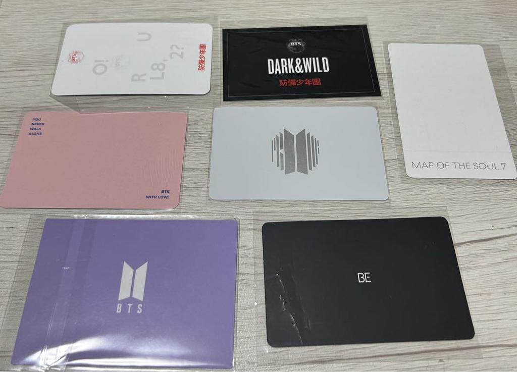 [USED] BTS group trading cards bulk sale