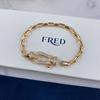 Bracciale con Diamanti V Oro 18K Oro Rosa Bracciale per Coppia Uomo e Donna