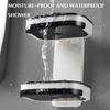 Wall Mounted Double Layer Soap Dish ABS Material No Drilling Required for Bathroom Kitchen