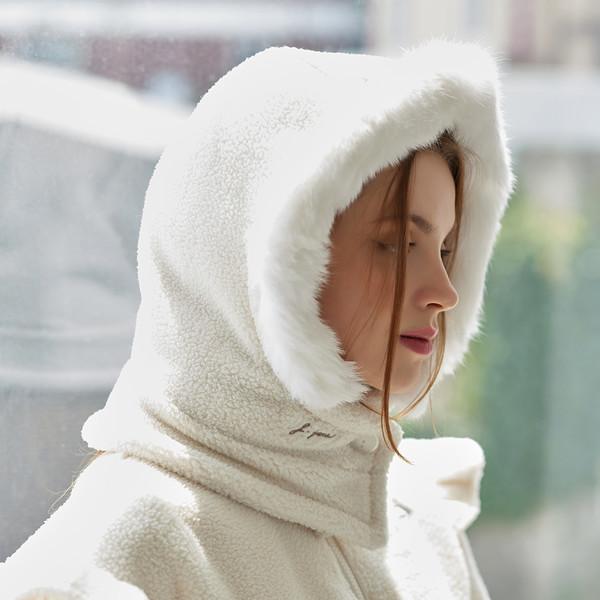 J.JANE Fur Fleece Balaclava (Ivory)