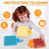 Baby Montessori Sensory Mats Cartoon Animal Cognition Mat Hand-Eye Coordination Education Toy Sensory Tactiles Pad for Children