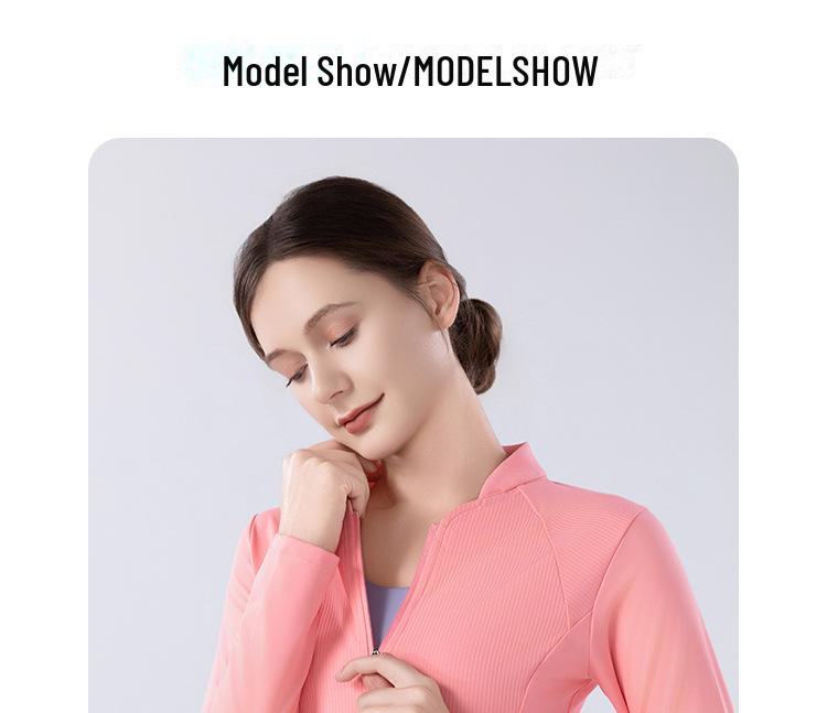 Women's Quick-Drying Long-Sleeved Fitness Jacket for Autumn Yoga
