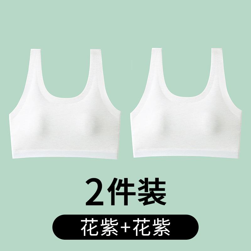Second-stage Development Period Seamless Girls Thin Middle School Students Wear Breathable Skin-friendly Small Vest Girls Bra