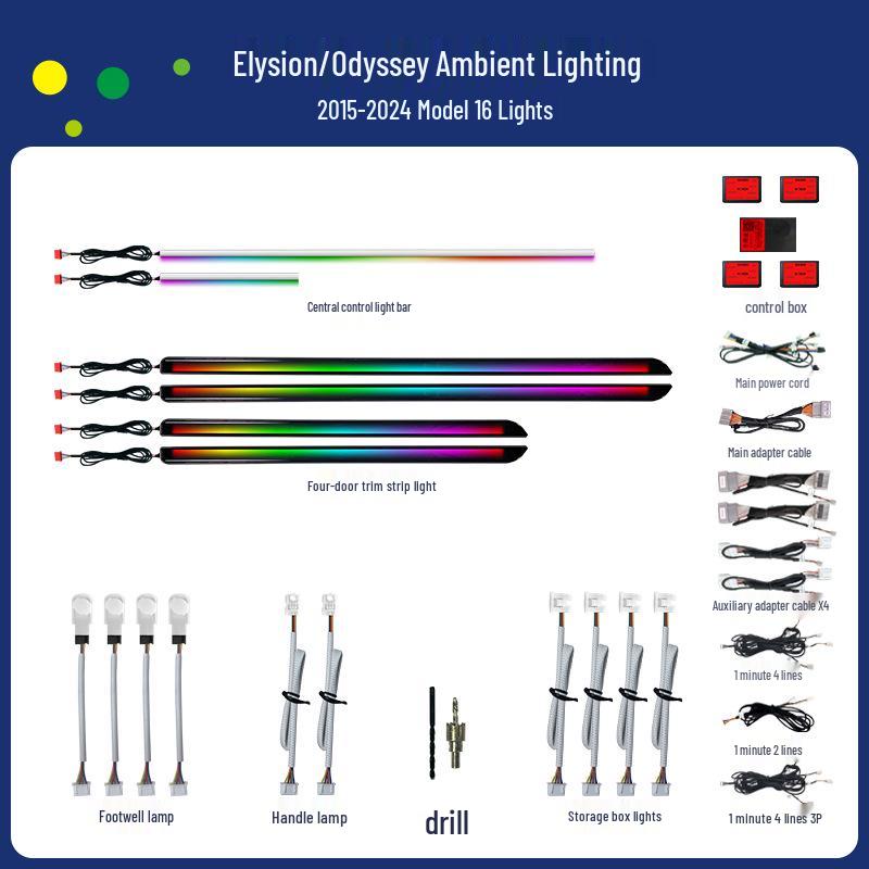 Odyssey 2015-2024 Compatible Car Ambient Light