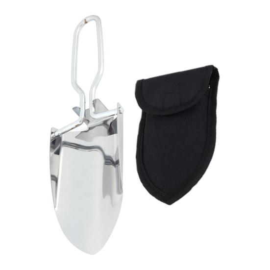 Ergonomiškas daugiafunkcis sodo kastuvas Patikimas sulankstomas nerūdijančio plieno sodinimo kastuvas kiemui