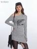 HeyHenry Early Spring Slimming One-shoulder Long Sleeve Women's Top