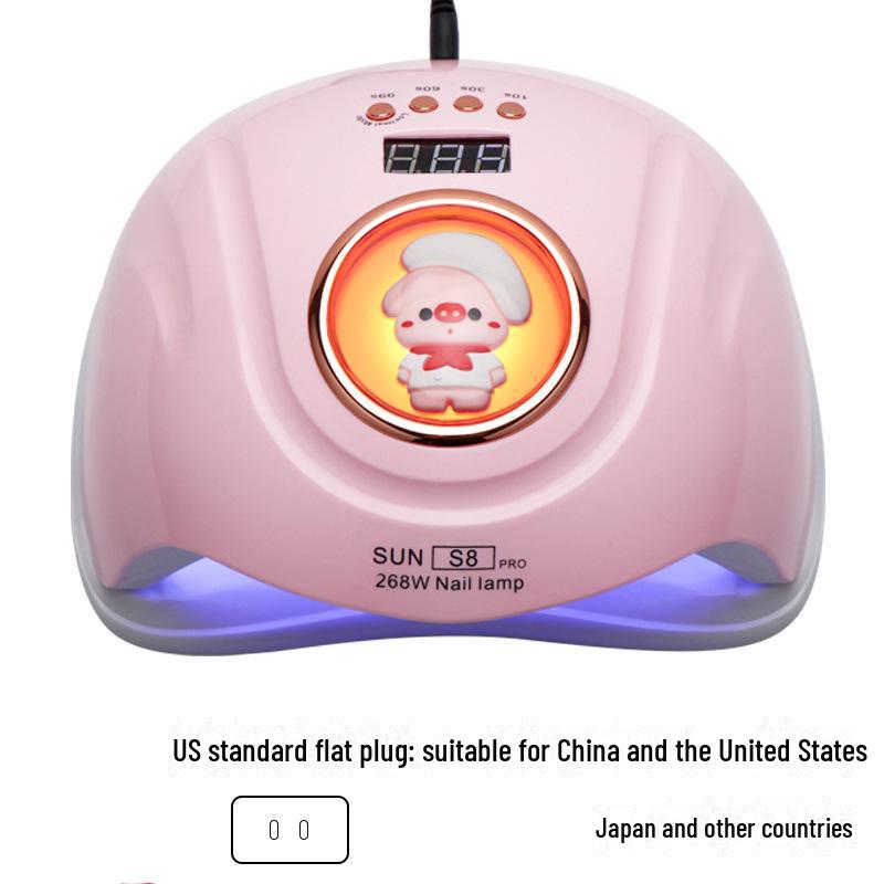 S8 Cartoon Doll High-Power 268W UV LED Nail Dryer Lamp