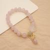 Chinese Style Natural Strawberry Crystal Bracelet  Blessing Brand Flower Pendant Fashion Bracelet