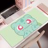 60*30cm Pokmon cartoon mouse pad, extra large, edge-stitched office desk mat, gaming keyboard and mouse pad, universal non-slip