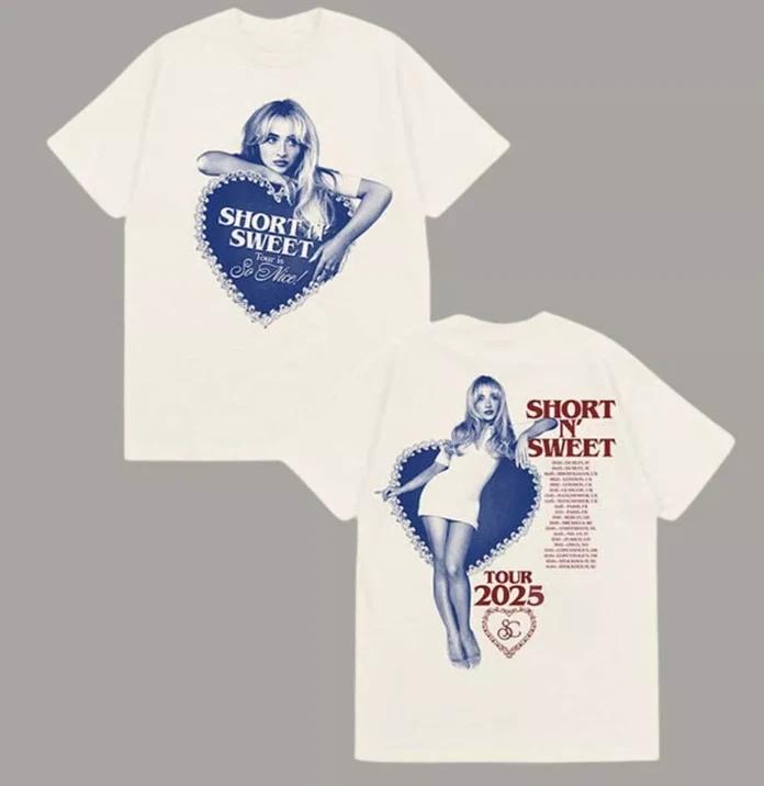 Sabrina Carpenter Short n Sweet Tour EU UK Utilita Arena Birmingham Shirt 3XL