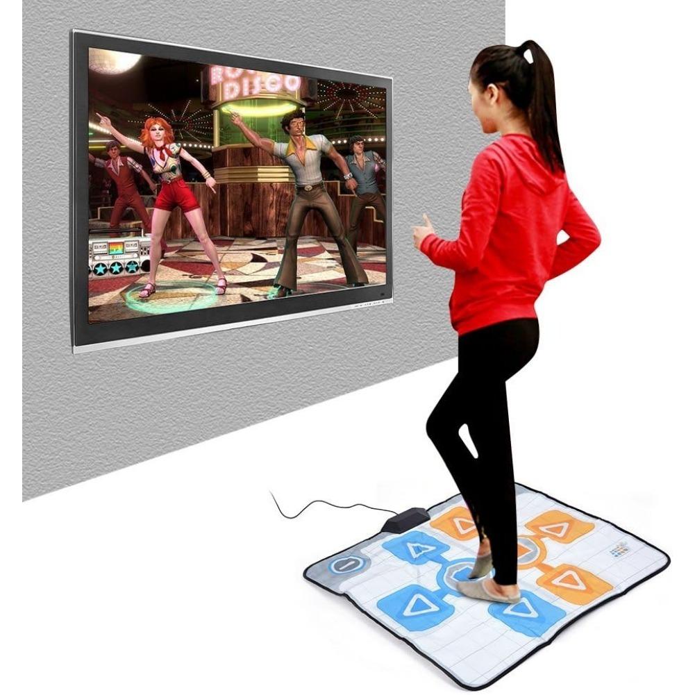 Dance Mat, Double Person Non-Slip Dance Dancing Pad Mat Dance Active Life Pad Controller with USB Dancing Step Pads To PC for Wii Console Game