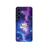 Case for Samsung Galaxy S25 Nike White Logo Colorful Space
