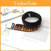 Fashionable Flame Pattern Metal Buckle Decoration Woven Canvas Belt For Men And Women Casual Style