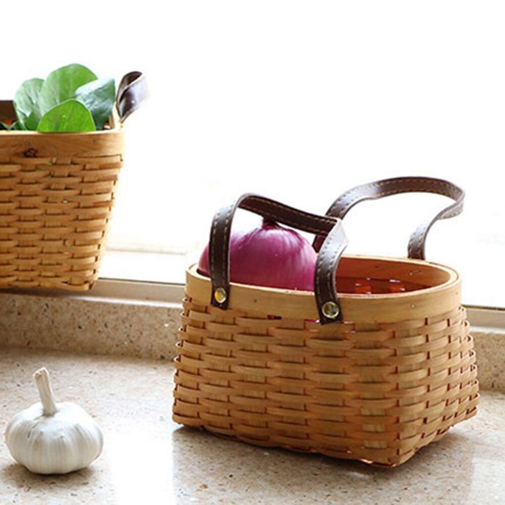 Wood Chip Basket Storage Basket Size