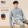Baleno Men's Fleece Lined Thermal Mock Neck Knit Sweater