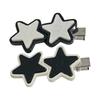 Star Hairpin - Cute Black Hair Accessory for Girls - Side Hairpin - Sweet and Cool Hair Clip - Headwear Cool Star Hairpin