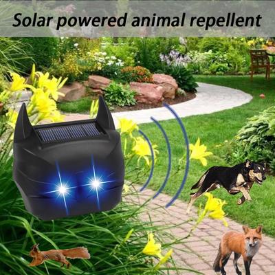 Mavi Işık Yanıp Sönen Kemirgen Kovucu Güneş Kemirgen Kovucu Ultrasonik Hayvan Kovucu Kedi Köpek Kurt Kovucu