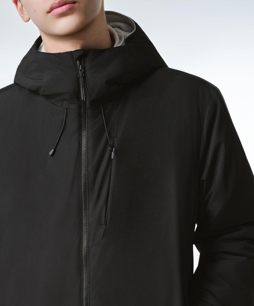 MUSINSA STANDARD [City Leisure] Hooded All-Round Padded Jacket [Black]