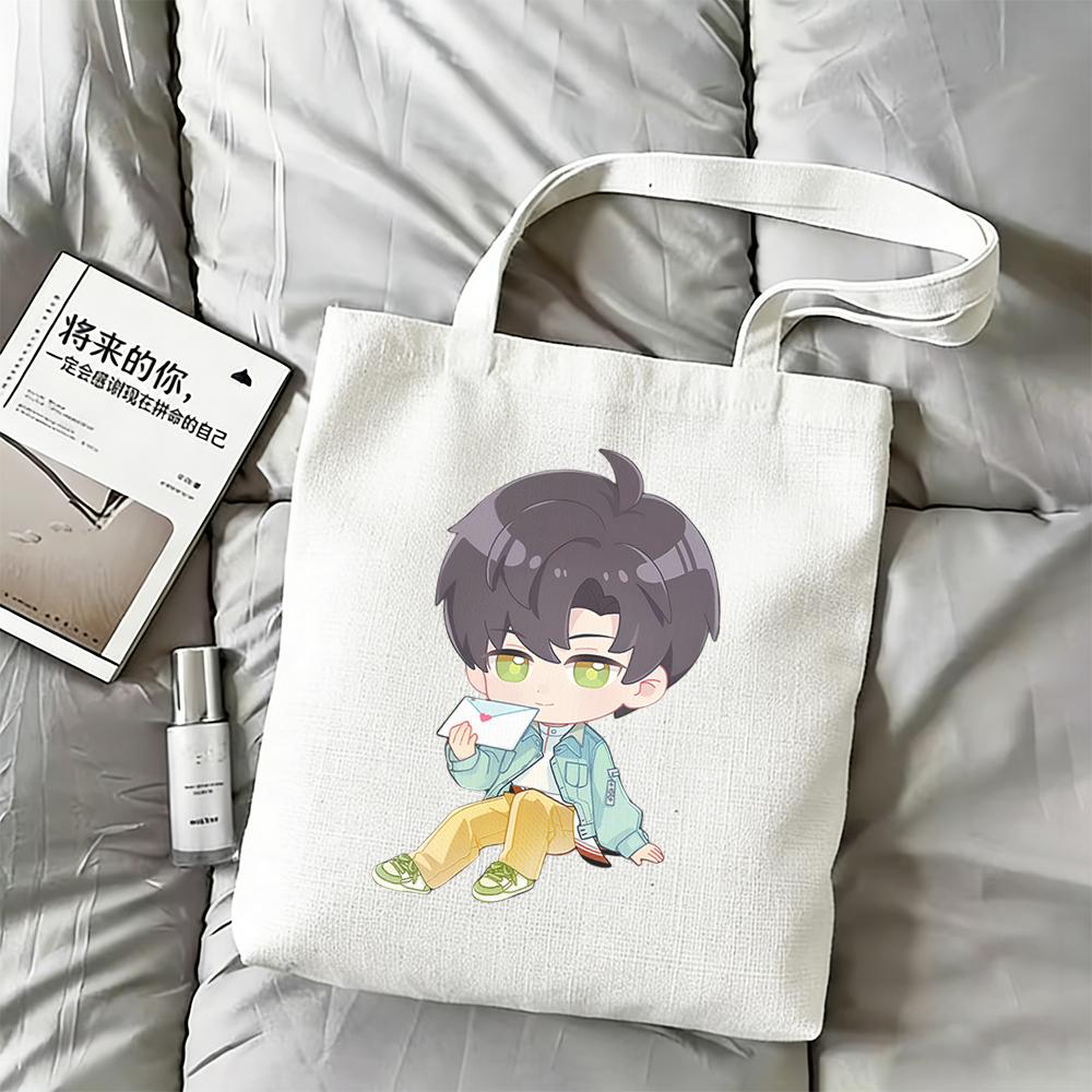 Love and Deepspace Cute Love Letter Anime Canvas Bag Sylus Rafayel Zayne Xavier Caleb 35x40CM Storage Bag Cartoon Handbag 2026