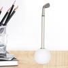 Golf Pens Decorations Office Desk MultiFunction Pen Holding Stand with Golf Ball Design(White )
