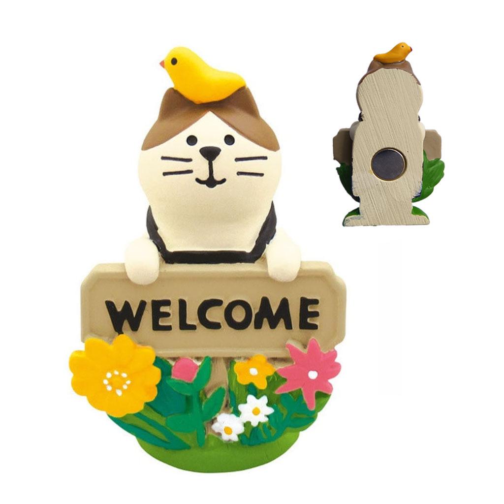 Japanese Cat Magnet: Cute Resin Sticker & Message Clip Toy for Refrigerator Decor
