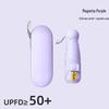 Compact Black Capsule Umbrella with UV and Rain Protection - Five-Fold Design
