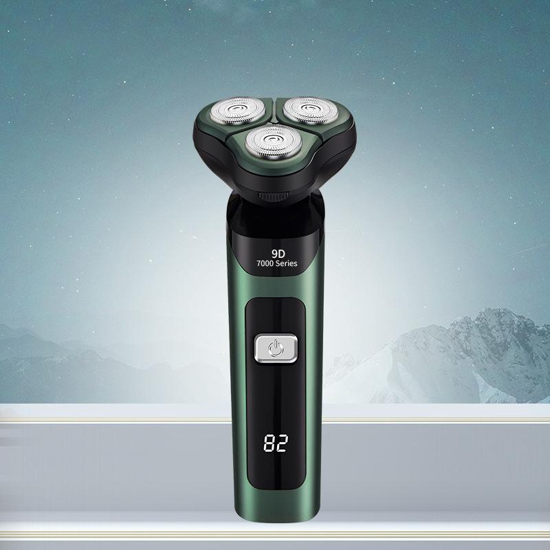 

Электробритвы для мужчин, портативный дисплей мощности, 3D плавающее лезвие, моющиеся всего тела, подарки, USB аккумуляторная бритва