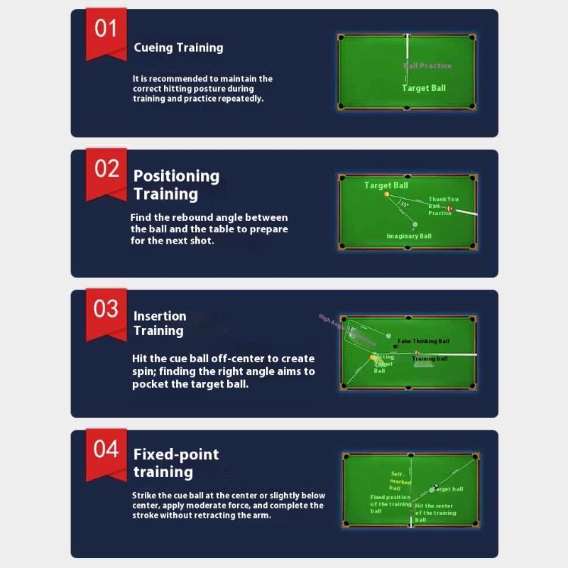 Rot-Weißer Trainings-Billardkugel 1-1/2 Standard 57,2 mm Amerikanische Fortgeschrittene Trainingskugel Artifa Unterhaltungsgeräte