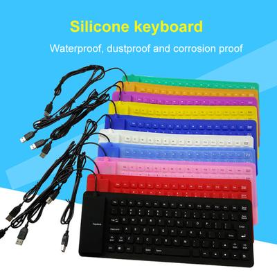 85 Keys USB Folding Silicone Keyboard Wired Waterproof for PC Laptop Notebook