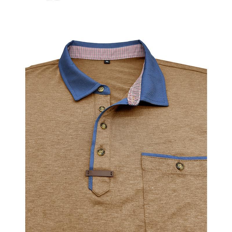Mens Summer Short Sleeve Polo Shirt Casual Top