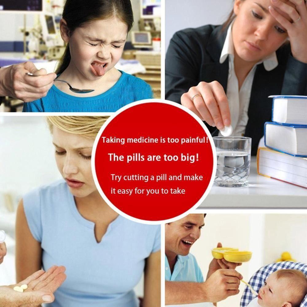 Travel Pill Splitter PP Tablet Divider New Pill Slice Box Elderly People