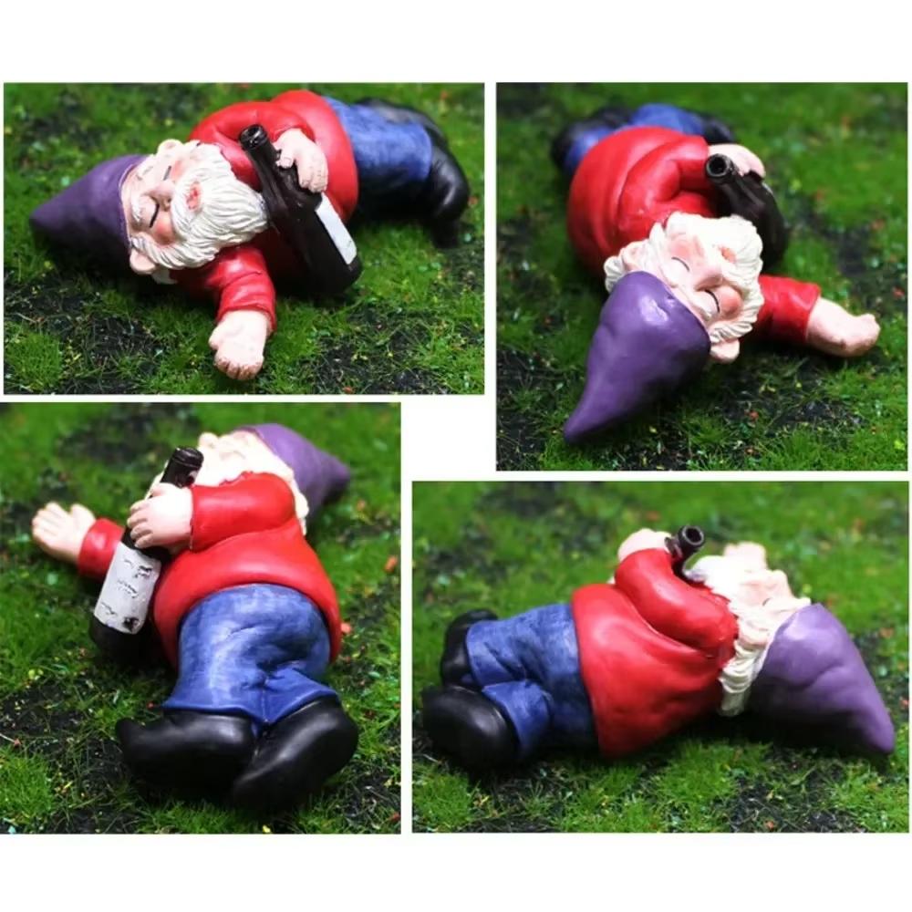 Collectible Garden Gnomes with Accessories - Resin Miniature for Halloween, Home Decoration, Fairy Garden Ornament