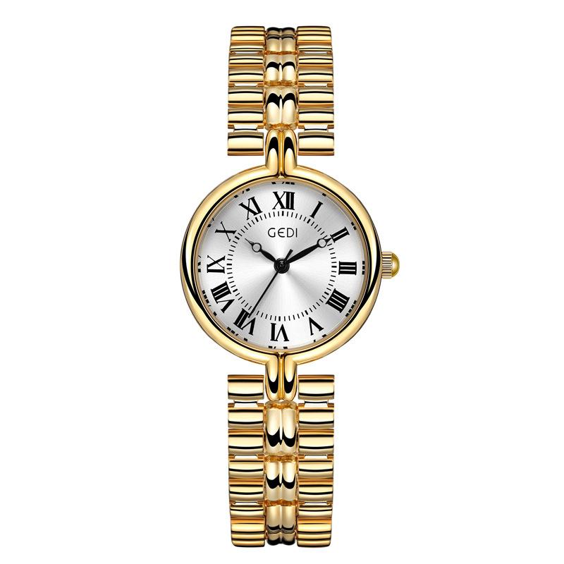 Gold Women'S Watch Women'S Watch Fashion Waterproof Simple Best-Selling Quartz Watch