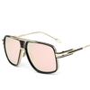 Elegant Flat Top Square Retro Vintage Big Oversized Aviator Sunglasses For Driving And Outdoor Sports