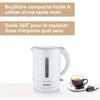 Bouilloire électrique sans fil 1,7L - SEVERIN - WK4325 - 1,7 L - Socle 360 - Résistance cachée - Nettoyage facile, Blanc