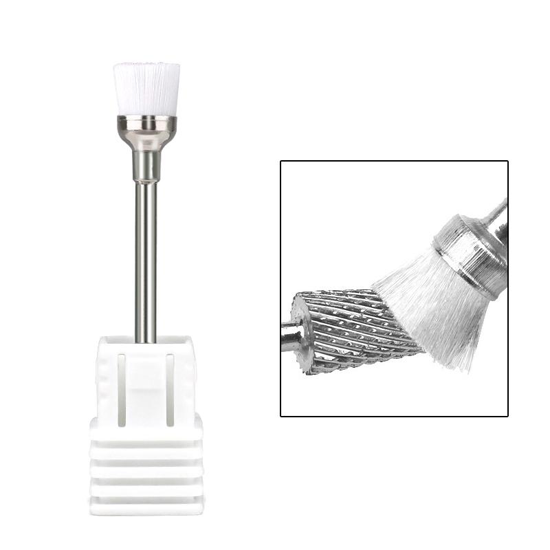 Nail Drill Bit Cleaning Brush Cleaner Electric Nail Files Milling Cutter Dust Remover Drill Accessories Nail Art Tool Polisher