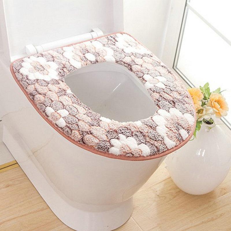 

Soft Bathroom Toilet Seat Closestool Washable Warmer Mat Cover Pad Cushion Bathroom Toilet Toilet Seat Toilet Toilet Seat Cover шоколадний