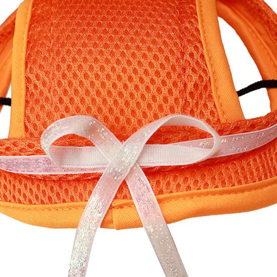 Pet Headwear Super Soft Wide Brim Polyester Dog Cat Outdoor Mesh Sun Hat Pet Sunscreen Cap Pet Supplies