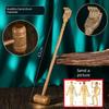 Chicken Wings Wooden Massage Hammer Knocking Hammer Meridian Fitness Back Hammer Acupuncture Point Meridian Pat Dual-Use Back Scratcher Handheld