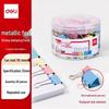 Deli Color Swallowtail Document Clips for 1-6# - Large, Medium, Small Iron Clips