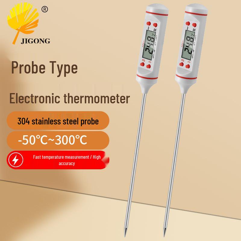 Digital Pen-Style Kitchen Thermometer for Milk, BBQ, Baking, and Food