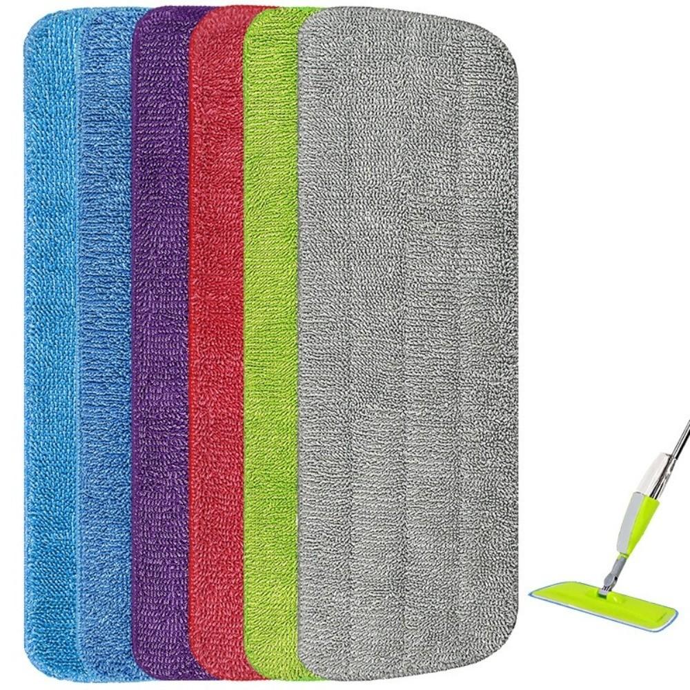 4 pieces/set Soft Microfiber Mop Pad Washable Flat Mop Cloth Spray Mop Pad Mop Head  Bathroom