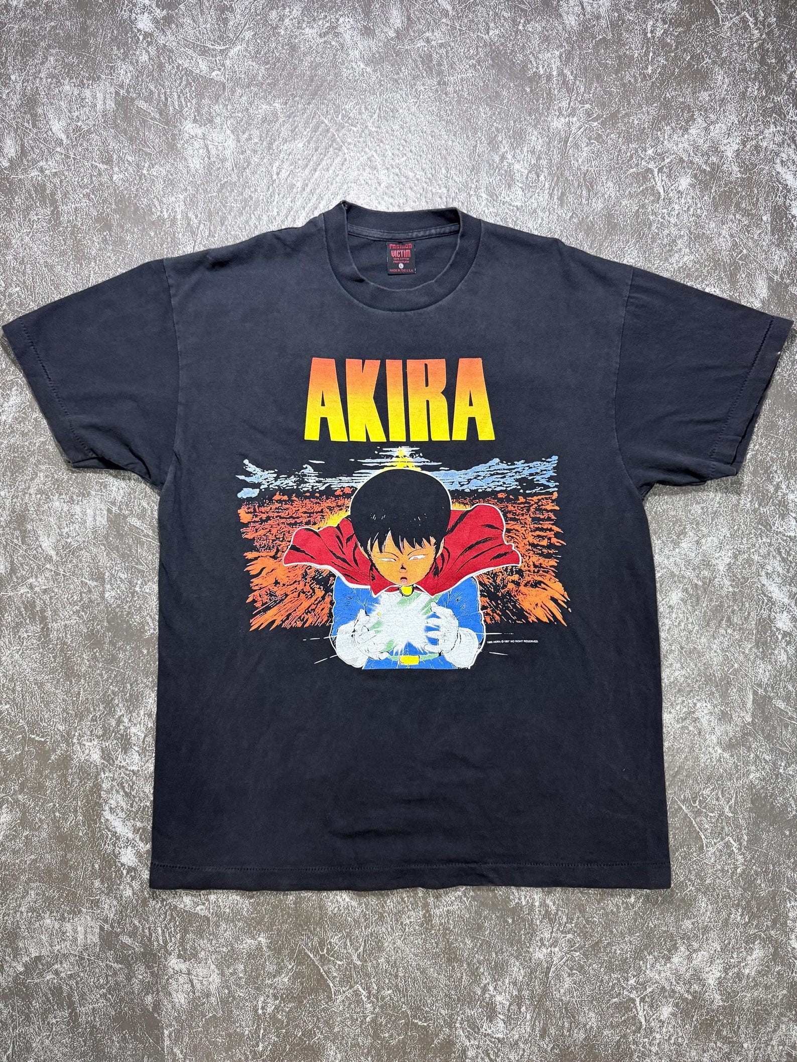 Vintage Y2K Japanese Graphic Tee | Double Sided Print | Black Streetwear Shirt S