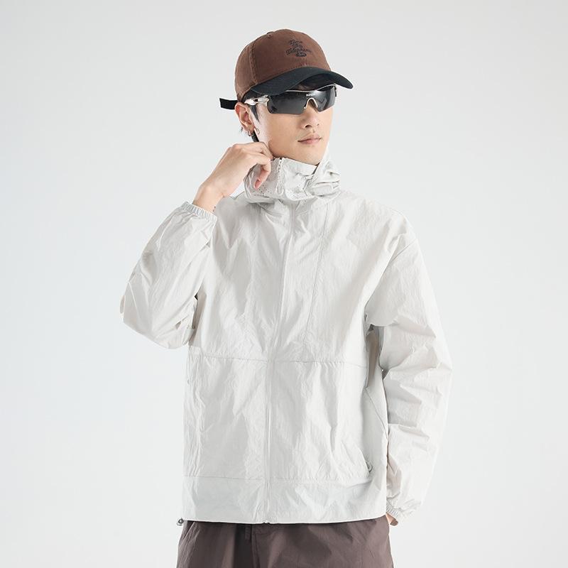 UPF10 + Ice Silk Sunscreen Clothing Men's Summer Couples Outdoor Sports Sunshade Jacket UV Protection Sunscreen Clothing
