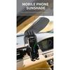 1Pcs Adjustable Creative Riding Gear Outdoor Sun Hat Style Phone Mount Sun Shade Rainproof Universal Extended Sun Visor