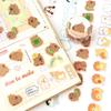 100pcs Soft and Cute Kindergarten Collage Tape Special Cartoon Animal Elements Hand  DIY Handbook Decoration Stickers