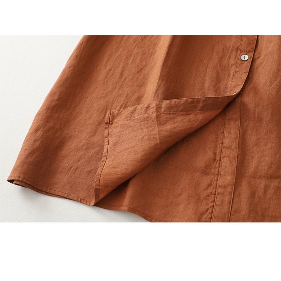 Summer Casual Japanese Women Pleated Short Sleeve Dress Vintage Loose Comfortable A-line Mid Length Dresses